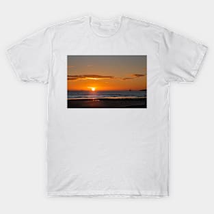 Sunrise over a tranquil North Sea T-Shirt